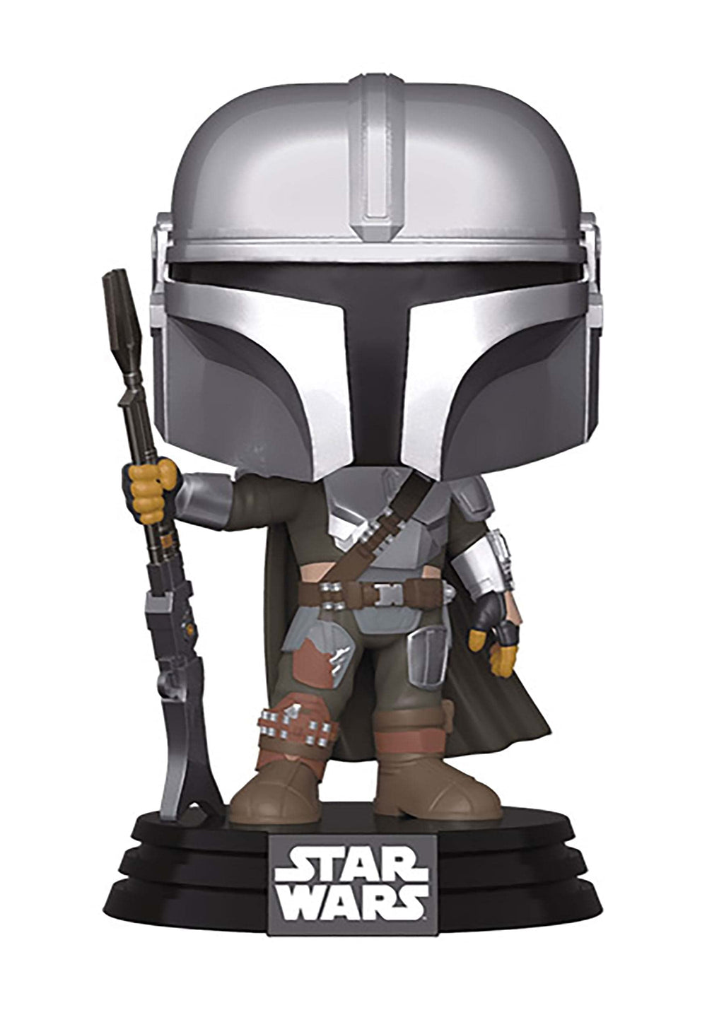 Funko Pop! Star Wars Mandalorian final armor bobblehead showcases iconic design for display