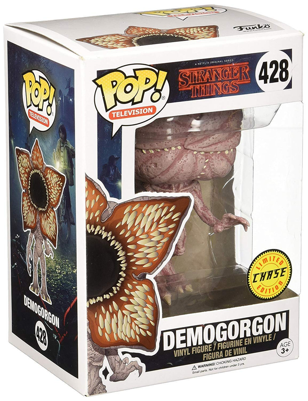 Funko Pop! Stranger Things Demogorgon Chase 3.75-inch figure ready for shelf display.