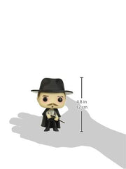 Funko Pop Tombstone Doc Holiday figure in window display box, ready for gifting and shelf visibility.