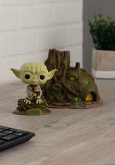 Funko Pop! Town Yoda's Hut pose captures an iconic scene for displays.