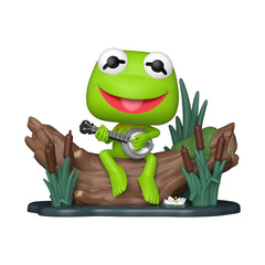 Close-up of Funko Pop! TV Kermit with Banjo vinyl figure