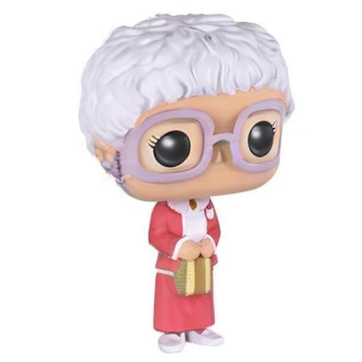 Funko POP TV Sophia 3-3/4 inch scale for shelf display.
