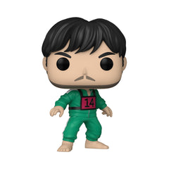 Funko Pop TV Squid Game Player 218 Cho Sang-Woo side profile with colorful details