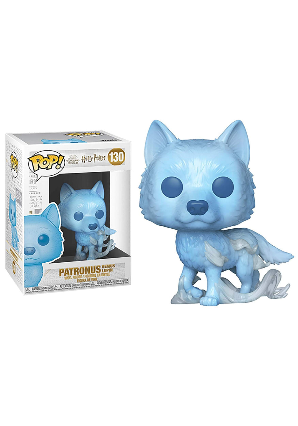 Funko Pop! Harry Potter Patronus Lupin figure for shelf display and collection.