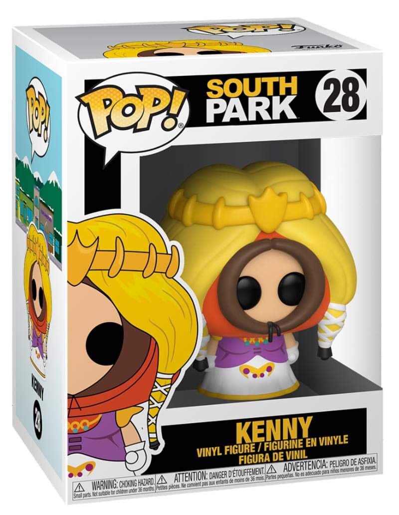 Funko Princess Kenny Pop package shown, ideal for gifting and shelf display.
