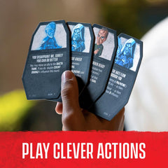 Two players engage in fast-paced battles with strategic choices