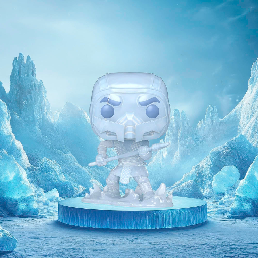Funko Sub-Zero Mortal Kombat 11 side view ideal for shelf display.