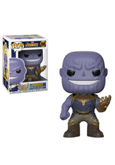 Funko Thanos Avengers Infinity War pop vinyl figure for display and collection.