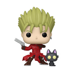 Funko Vash the Stampede with Kuroneko figure, ideal gift for Trigun fans.