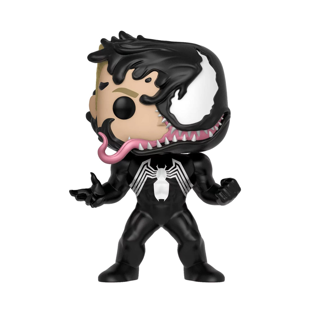 Funko Venom Eddie Brock figure in window display box, ideal for gifting and premium display.