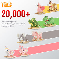 FUNLIO Elephant rocker packaging with clear assembly instructions.