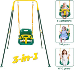 FUNLIO swing with four sandbags to boost stability during active play.