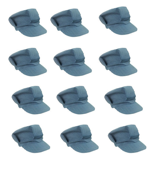 Funny Party Hats train conductor hat blue for kids' costumes and pretend play