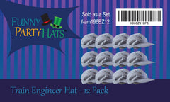 Funny Party Hats 12-pack train hats for party favors and costumes