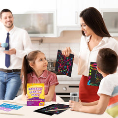 FUNNYB&G scratch craft activity for parties and family fun
