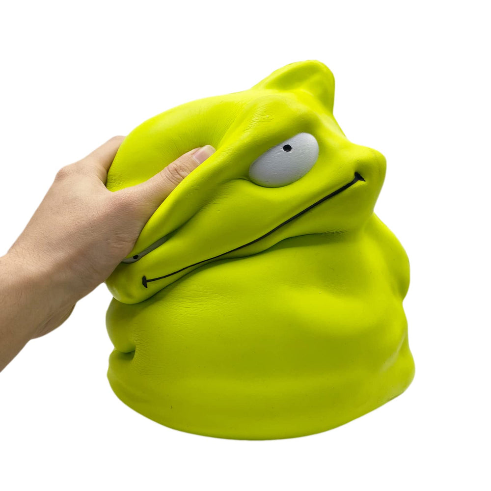 Funnysquee giant green monster squishy great for birthday celebrations.