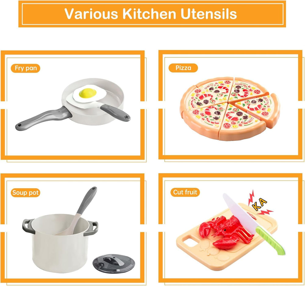 Funpynani assorted foods provide plentiful play ingredients for variety.
