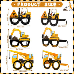 Funrous excavator glasses ideal for kids party activities and photo booths.
