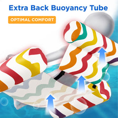 Funscape Ergonomic Headrest Pool Lounge supports neck and spine