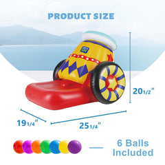 Funscape six colorful balls included for immediate multi-ball action