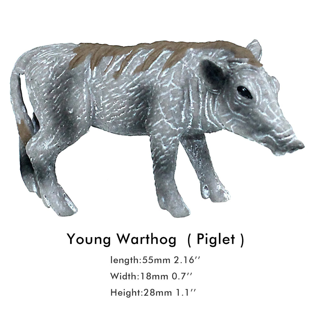 FUNSHOWCASE African Jungle Warthogs pack arranged for party favors or cake toppers.