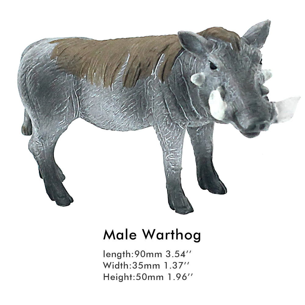 FUNSHOWCASE African wildlife warthog figurine bold colors for durable display.