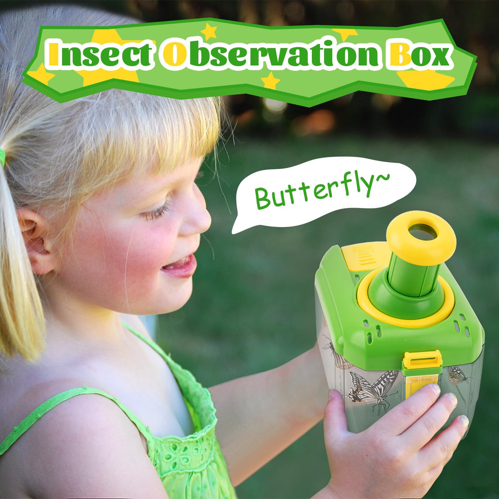 Funsland Bug Catcher Kit 360-degree viewing window encourages all-angle observation.