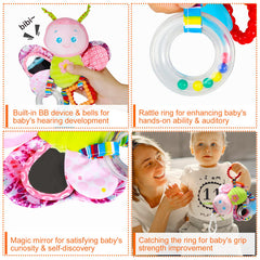 Funsland hanging stroller toy with clip for easy attachment
