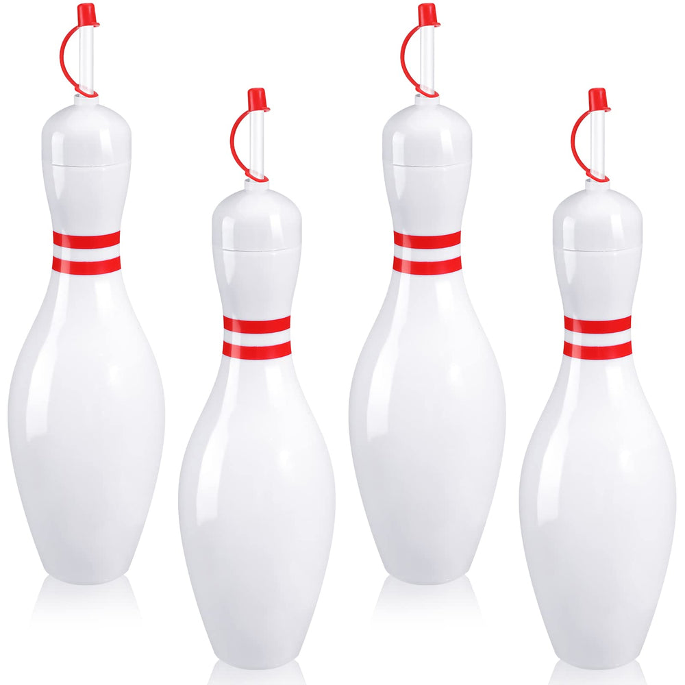 Funtery Bowling Cups four-pack front view for party refreshments.