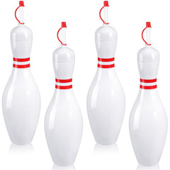 Funtery Bowling Cups four-pack front view for party refreshments.