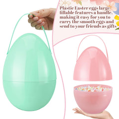 Funtery Easter egg basket display arranged as party decor.