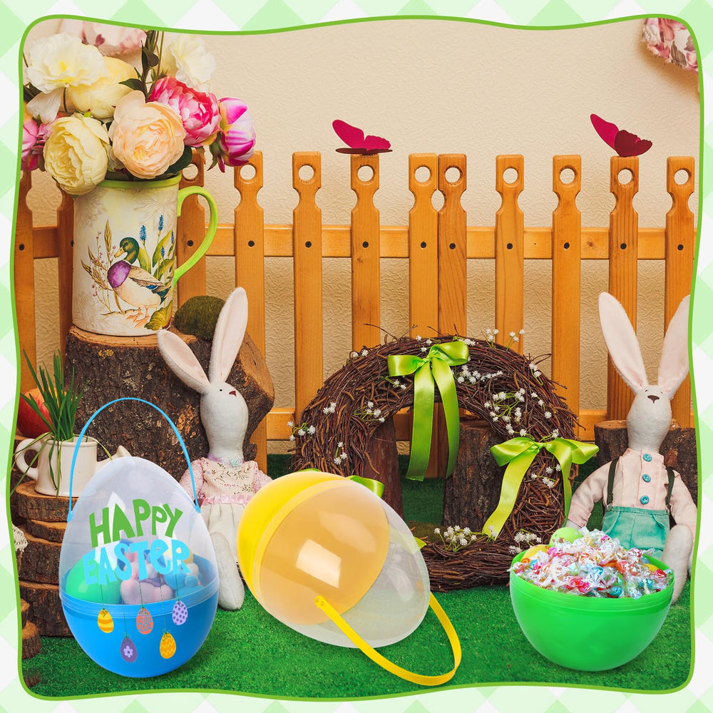 Funtery clear eggs enable creative DIY decorations and personalized messages.