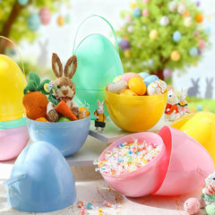Funtery Easter egg in soft macaroon colors for DIY decorations.