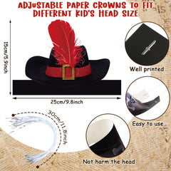 Funtery parrot-design pirate hat sparks colorful stage props.
