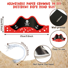 Funtery pirate hat red hood design stands out at pirate nights