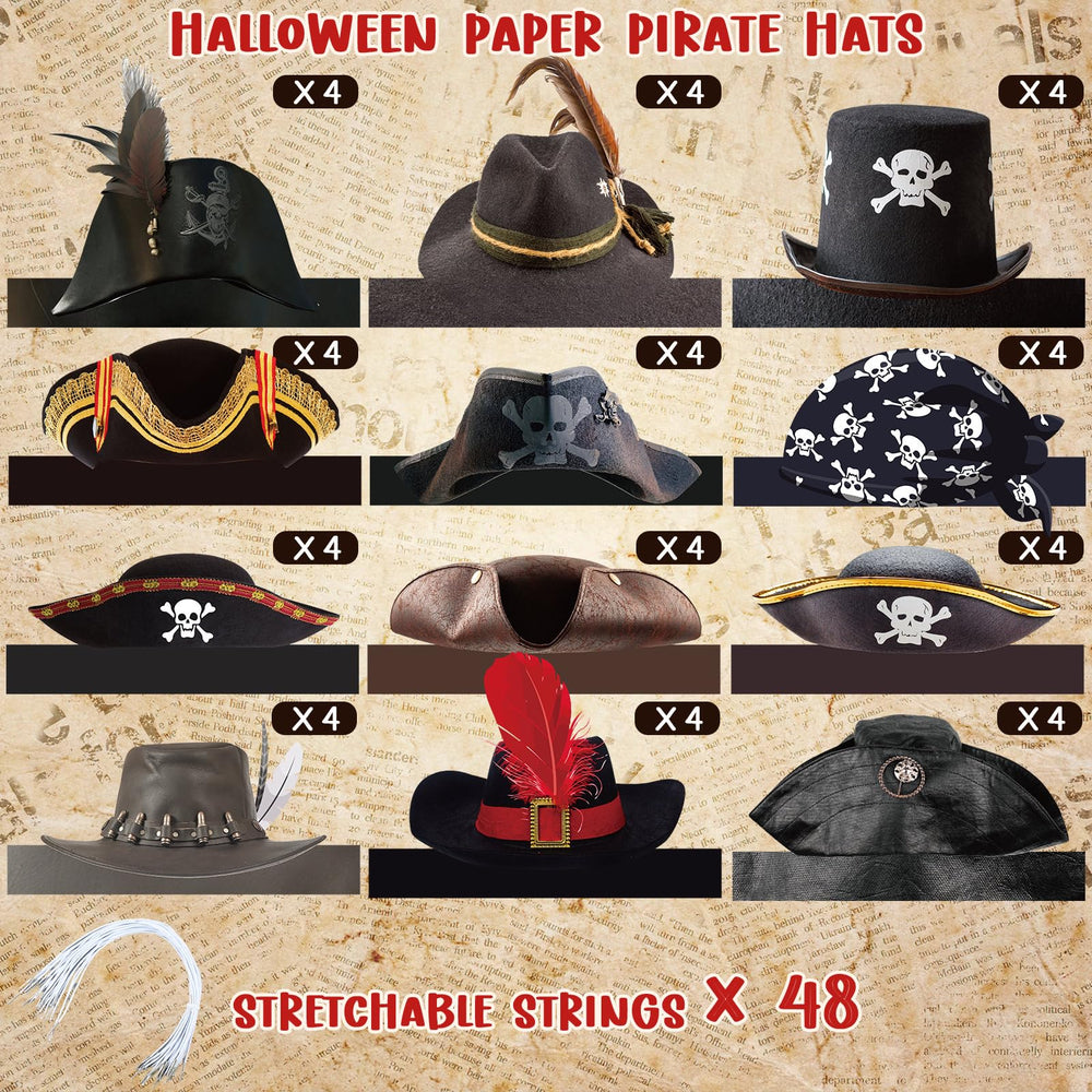 Funtery red hood pirate hat for vivid party costumes.