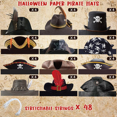 Funtery red hood pirate hat for vivid party costumes.