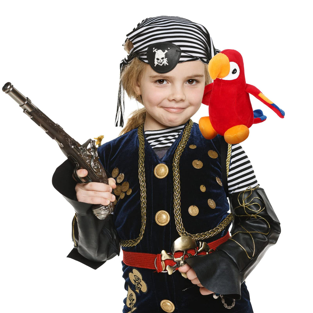 Funtery pirate parrot plush provided as a cute party gift or favor.
