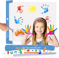 Funto finger paint paper roll 12x400 offers a wide sheet for unlimited creativity in kids' art.
