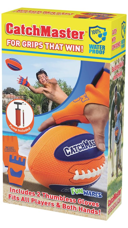 Funwares CatchMaster lightweight ball ready for quick catches at pool, beach, or backyard