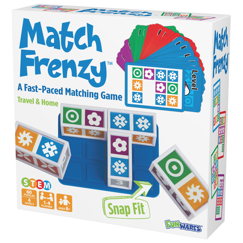 Funwares Match Frenzy road-trip-activity perfect for car journeys.