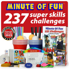 funwares original 237 minute of fun games box ready for family game night.