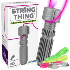 Funwares String Thing glow-lasso demonstrates luminous tricks for party entertainment