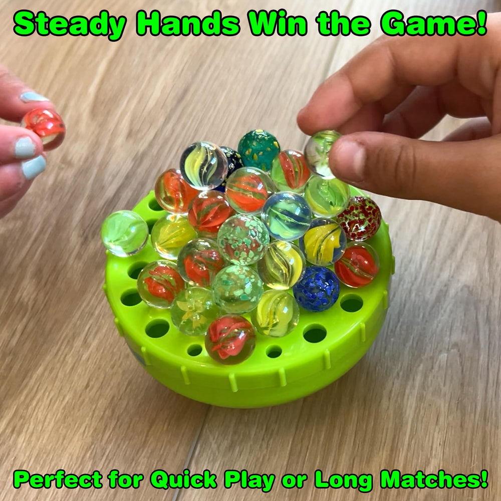 Funwares WobbleBall 50 marbles ready for high replay and endless stacking fun.