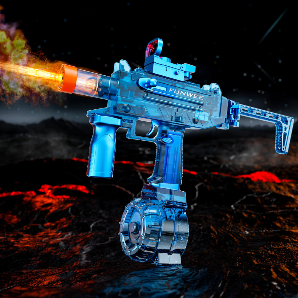 Funwee electric water gun blue body with foggy effect for pool battles