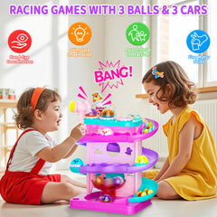 Includes multiple tracks and cars for varied STEM-inspired exploration and endless setup options