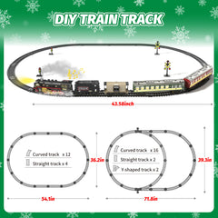 Funwee train set uses safe water-based smoke and bright lights
