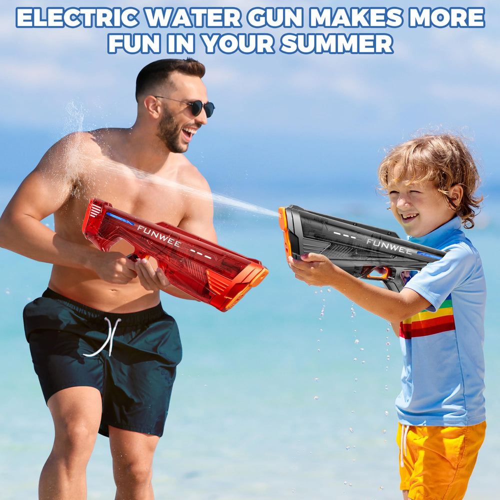 Funwee rechargeable battery and USB charger for continuous fun.