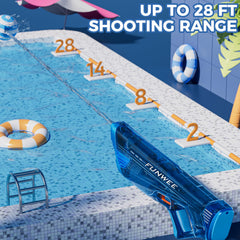 Funwee water gun water-tank-loading highlighting quick reload for extended play