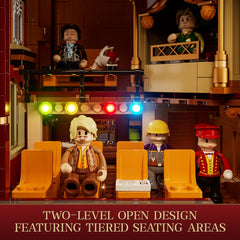 FUNWHOLE Balcony-Theatre stage-area enables dynamic performances and storytelling scenes.